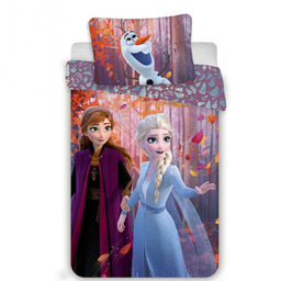 Jerry Fabrics Pościel bawełniana 140x200 Frozen 3617 Kraina
