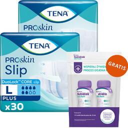 Zestaw Tena Slip ProSkin Plus, pieluchomajtki, rozmiar L,