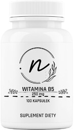 Suplement diety, NaturePRO Witamina B5 Kwas pantotenowy 250