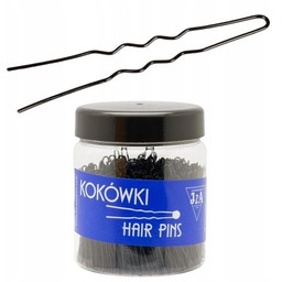 Kokówki/szpilki Iza czarna karbowana 6,5 cm 500g