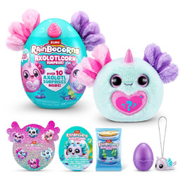Rainbocorns -SERIA SPARKLE HEART SURPRISE 1-AXOLOTLCORN NIESPODZIANKA Zielony