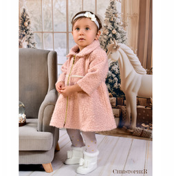 Płaszczyk Dziewczęcy Christopher Pudrowy Róż rozmiar 68 cm