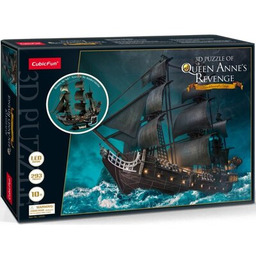 CUBIC FUN Puzzle 3D LED Zemsta Królowej Anny