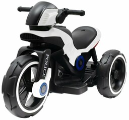 Baby Mix Motocykl elektryczny dla dzieci Police czarno-biały,