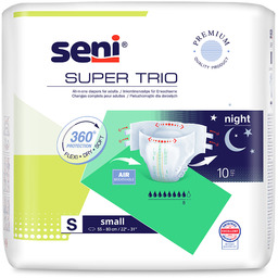 Seni Super Trio Pieluchomajtki dla dorosłych Small (S),