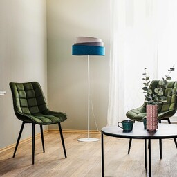 Duolla Lampa podłogowa Pastell Trio turkusowa/szara