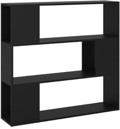 Elior Czarny minimalistyczny regał otwarty - Efis