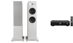 DENON PMA-600NE + JBL STAGE 260F latte