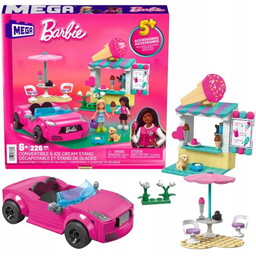 MEGA BARBIE KLOCKI ZESTAW KABRIOLET I STOISKO