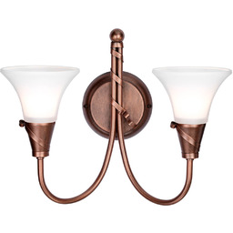 Elstead Lighting Ścienna lampa retro EM2-COPPER do przedpokoju