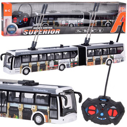 Trolejbus zdalnie sterowany na pilota 36 cm autobus