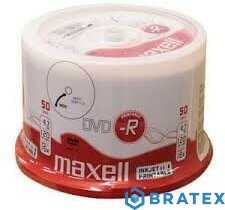 Maxell plyta DVD-R 4,7GB 16x cake 50 Printable