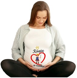 Koszulka ciążowa Książę w środku