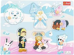 Trefl - Puzzle Ice Castle, Wooden Toys -