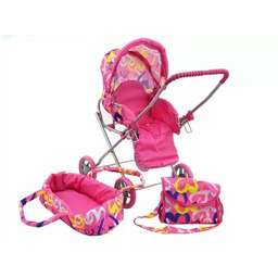 Wózek dla lalek kolorowe serca 534049 Adar Adar