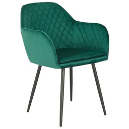 Krzesło z podłokietnikami 8174-2 Zielony welur Outlet