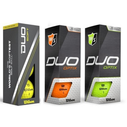 Piłki golfowe WILSON GOLF, zestaw kolorowych piłek 9