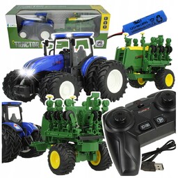 Zdalnie Sterowany Traktor Ciągnik Rolniczy Pilot Siewnik Stator