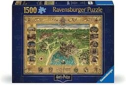 Ravensburger 12000720 - Mapa Hogwartu - puzzle 1500