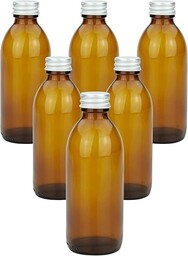 mikken 6 x butelka apteczna 200 ml szklana