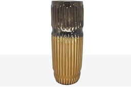 Romimex Wazon musztardowy ceramiczny 12 x 31 x