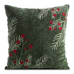Eurofirany Poszewka świąteczna 45x45 Chp 238 zielona czerwona