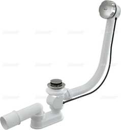 Alcaplast Syfon wannowy, korek automatyczny, metal, A55K !