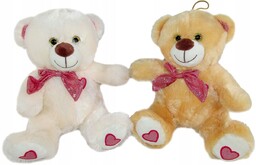Miś z kokardą Love 2 kolory - 19cm