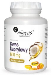 Aliness Kwas kaprylowy 600 mg, 90 kaps. ->