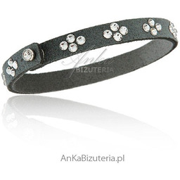 ankabizuteria.pl Bransoletka Swarovski szara