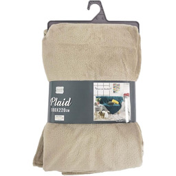 DOUCEUR D''INTERIEUR FLANOU koc do przytulania, poliester, taupe,