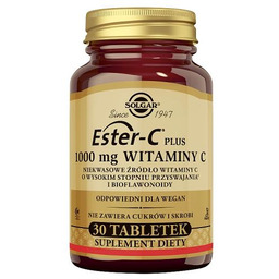 SOLGAR Ester C-Plus Witamina C 1000 mg, 30