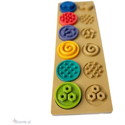 Puzzle sensoryczne kółeczka XL