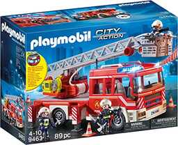 PLAYMOBIL City Action 9463 Samochód strażacki z drabiną,