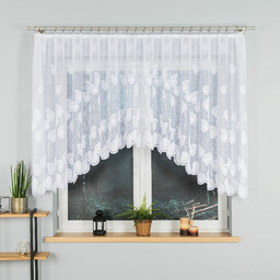 Markizeta Firana żakardowa gotowa 300x130 001 biała Nora