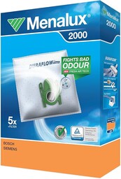 Menalux 2000 Zestaw 5 Worków do Odkurzacza Cylindrycznego