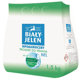 BIAŁY JELEŃ_Hipoalergiczny proszek do prania Biel 1,5 kg