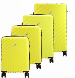 Gregorio zestaw 4 walizek podróżnych na kółkach twarde