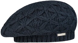 Beret z Dzianiny Annelie by Seeberger, ciemnoniebieski, One