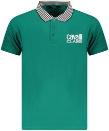 CAVALLI CLASS POLO KRÓTKI RĘKAW MĘSKI ZIELONY