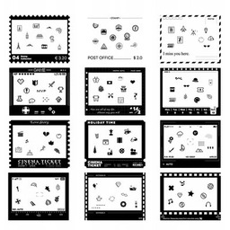 LOVEINSTANT Zestaw ramek SB10382 do FujiFilm Instax/Polaroid Wielokolorowy