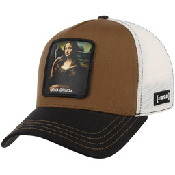 Czapka Trucker Mona Lisa by Capslab, brązowo-czarny, One