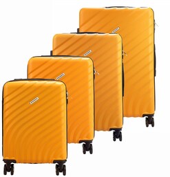 Gregorio zestaw 4 walizek podróżnych na kółkach twarde