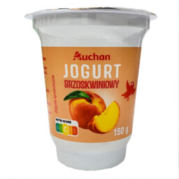 Auchan - Jogurt o smaku brzoskwiniowym
