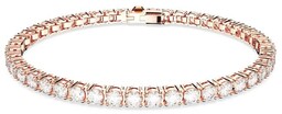 Bransoletka Swarovski - Matrix Tennis, White, Rose Gold