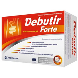 DEBUTIR Forte maślan sodu 300mg suplement diety 60