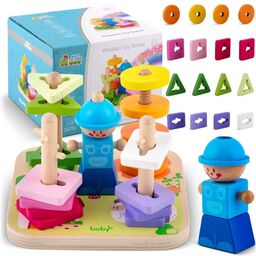 Drewniana zabawka, sorter - układanka, RK-866, Ricokids