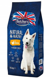 Butcher''s Natural&Healthy Dog Dry z Kurczakiem 15 kg
