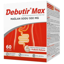 DEBUTIR Max maślan sodu 500mg suplement diety 60