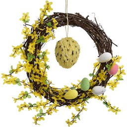 WIANEK WIELKANOCNY Z FORSYCJĄ I JAJKAMI